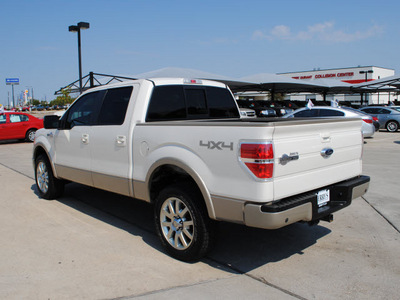 ford f 150 2009 white king ranch flex fuel 8 cylinders 4 wheel drive automatic 76087