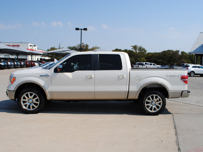 ford f 150 2009 white king ranch flex fuel 8 cylinders 4 wheel drive automatic 76087