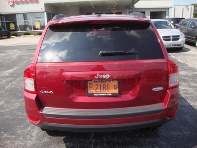 jeep compass 2011 red suv latitude gasoline 4 cylinders 4 wheel drive automatic 60443