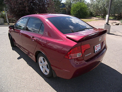 honda civic 2007 red sedan ex gasoline 4 cylinders front wheel drive automatic 81212