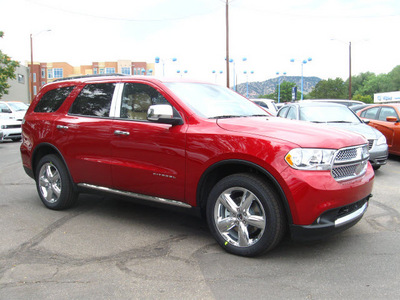 dodge durango 2011 dk  red suv citadel gasoline 8 cylinders all whee drive automatic 80301