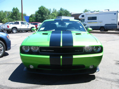 dodge challenger 2011 dk  green coupe srt8 392 gasoline 8 cylinders rear wheel drive 6 speed manual 80301