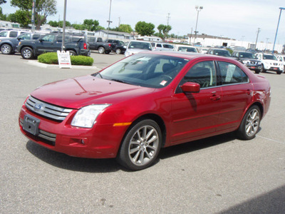 ford fusion 2008 red sedan sel gasoline 6 cylinders front wheel drive automatic 99301