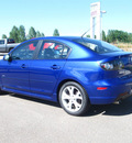 mazda mazda3 2008 blue sedan s grand touring gasoline 4 cylinders front wheel drive automatic 80504
