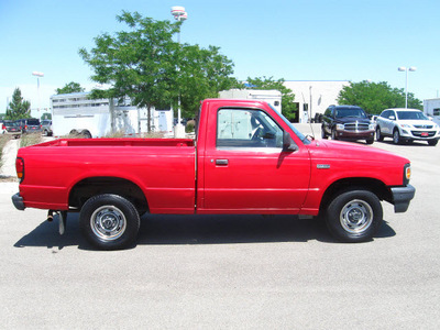 mazda b series pickup 1994 red pickup truck b2300 gasoline v6 rear wheel drive manual 80504