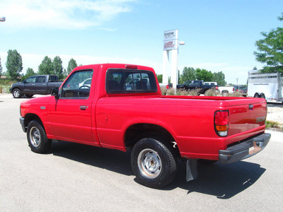 mazda b series pickup 1994 red pickup truck b2300 gasoline v6 rear wheel drive manual 80504