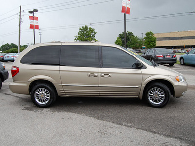 chrysler town and country 2002 brown van limited gasoline 6 cylinders front wheel drive 4 speed automatic 46219