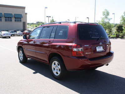 toyota highlander 2007 burgundy suv gasoline 6 cylinders all whee drive automatic with overdrive 80126