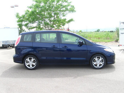 mazda mazda5 2010 dk  blue hatchback gasoline 4 cylinders front wheel drive automatic 80504