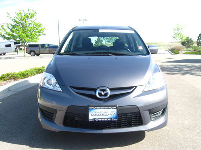 mazda mazda5 2010 gray hatchback sport gasoline 4 cylinders front wheel drive automatic 80504