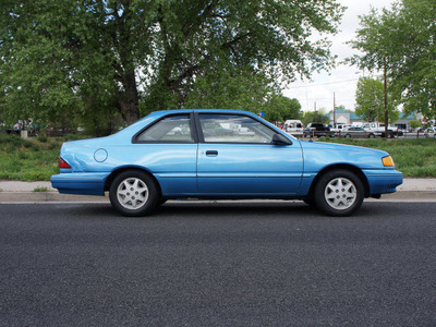 mercury topaz 1992 blue sedan gs gasoline 4 cylinders front wheel drive 5 speed manual 80012