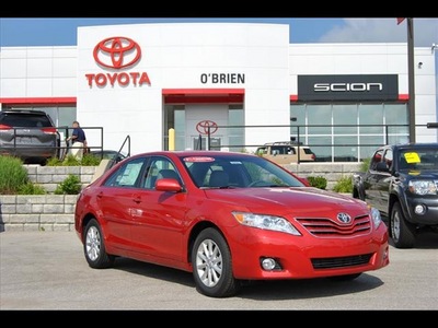 toyota camry 2011 red sedan gasoline 4 cylinders front wheel drive 6 speed automatic 46219