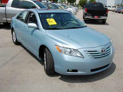 toyota camry 2009 lt  blue sedan gasoline 6 cylinders front wheel drive shiftable automatic 46219