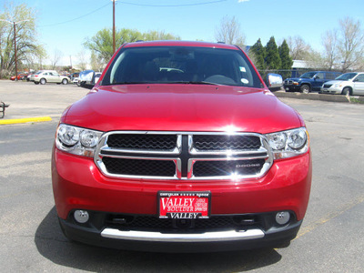 dodge durango 2011 dk  red suv crew lux gasoline 8 cylinders all whee drive automatic 80301