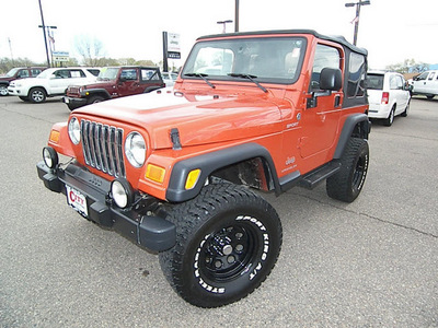 jeep wrangler 2006 orange suv sport gasoline 6 cylinders 4 wheel drive automatic 81212