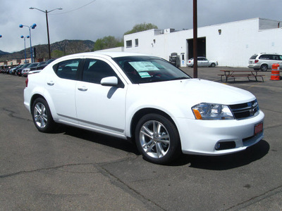 dodge avenger 2011 white sedan heat flex fuel 6 cylinders front wheel drive automatic 80301