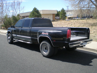 chevrolet c k 3500 series 1997 black pickup truck k3500 silverado gasoline v8 4 wheel drive automatic with overdrive 80012