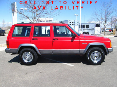 jeep cherokee 1996 red suv country gasoline 6 cylinders 4 wheel drive automatic 80504