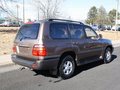 toyota land cruiser 2000 brown suv rear diff locker gasoline v8 4 wheel drive automatic with overdrive 80012