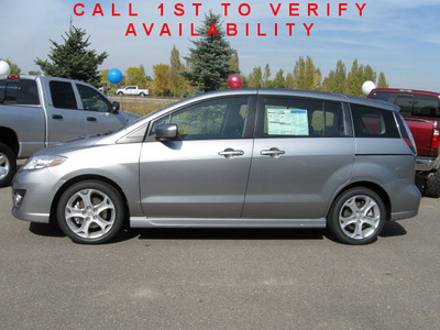 mazda mazda5 2010 silver hatchback touring gasoline 4 cylinders front wheel drive automatic 80504
