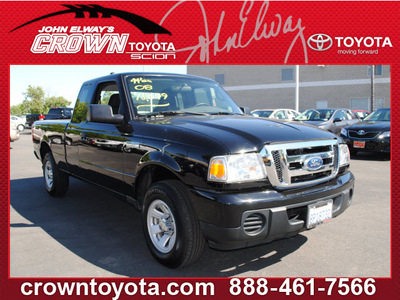 ford ranger 2008 black pickup truck xlt gasoline 6 cylinders 2 wheel drive automatic 91761