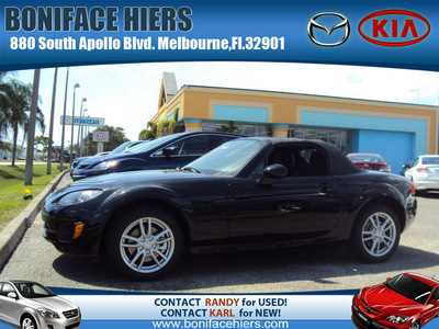 mazda mx 5 miata 2011 black sport gasoline 4 cylinders rear wheel drive 5 speed manual 32901