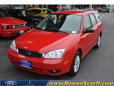 ford focus 2006 red wagon zx5se gasoline 4 cylinders front wheel drive automatic 98032