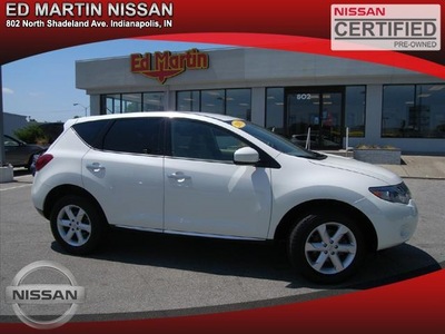 nissan murano 2009 white suv sl gasoline 6 cylinders all whee drive automatic 46219