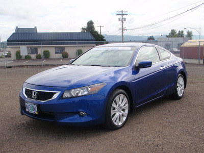 honda accord 2008 blue coupe ex l v6 gasoline 6 cylinders front wheel drive automatic 98632