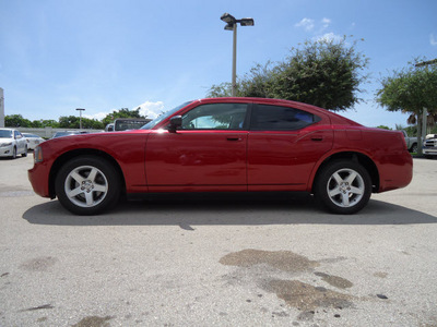 dodge charger 2007 red sedan gasoline 6 cylinders rear wheel drive automatic 33157