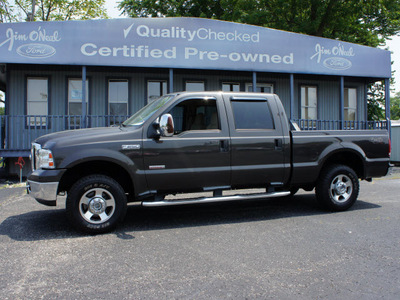 ford f 250 super duty 2007 gray lariat crew 4x4 diesel 8 cylinders 4 wheel drive automatic 47172