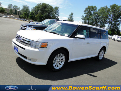 ford flex 2012 white platinum meta wagon sel gasoline 6 cylinders front wheel drive 6 speed automatic 98032