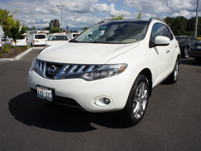 nissan murano 2009 off white suv le gasoline 6 cylinders all whee drive automatic with overdrive 98371