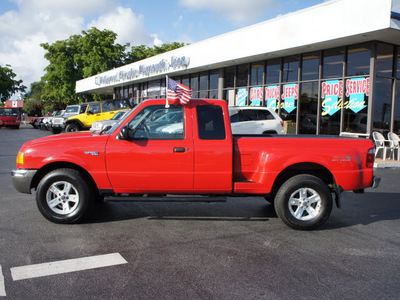 ford ranger 2003 red xlt gasoline 6 cylinders 4 wheel drive automatic 33021