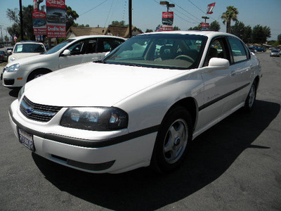 chevrolet impala 2002 white sedan ls gasoline 6 cylinders front wheel drive automatic 92882