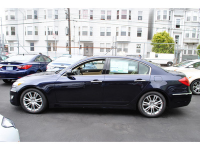 hyundai genesis 2012 dk  blue sedan 3 8l v6 gasoline 6 cylinders rear wheel drive automatic 94010