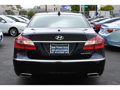 hyundai genesis 2012 dk  blue sedan 3 8l v6 gasoline 6 cylinders rear wheel drive automatic 94010