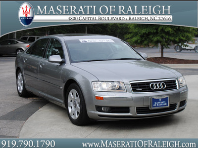 audi a8 2005 gray sedan l quattro gasoline 8 cylinders all whee drive shiftable automatic 27616