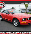 ford mustang 2005 red v6 deluxe gasoline 6 cylinders rear wheel drive automatic 98371