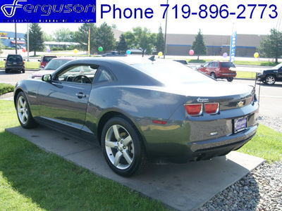 chevrolet camaro 2010 cyber gray coupe lt gasoline 6 cylinders rear wheel drive automatic 80910