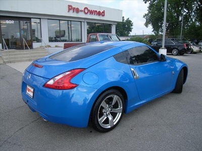 nissan 370z 2009 blue coupe touring gasoline 6 cylinders rear wheel drive manual 46219