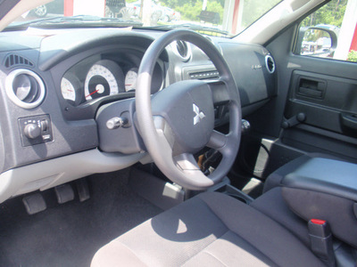 mitsubishi raider 2008 black pickup truck ls gasoline 6 cylinders 2 wheel drive 6 speed manual 32778