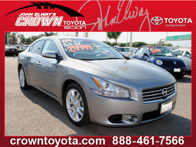 nissan maxima 2009 gray sedan 3 5 sv w navi gasoline 6 cylinders front wheel drive automatic 91761