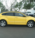 dodge caliber 2007 solar yellow hatchback r t gasoline 4 cylinders all whee drive automatic 80911