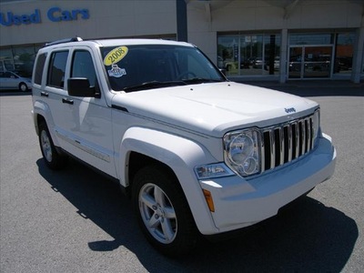 jeep liberty 2008 white suv limited gasoline 6 cylinders 4 wheel drive automatic 46219