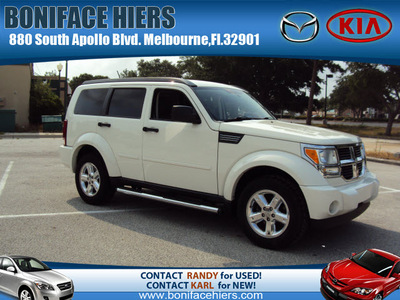 dodge nitro 2008 wht suv slt gasoline 6 cylinders rear wheel drive automatic with overdrive 32901