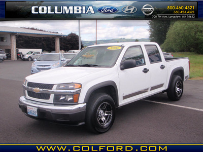 chevrolet colorado 2006 white lt gasoline 5 cylinders rear wheel drive automatic 98632
