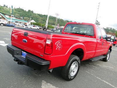 ford f 250 super duty 2011 vermillion red flex fuel 8 cylinders 4 wheel drive shiftable automatic 98032