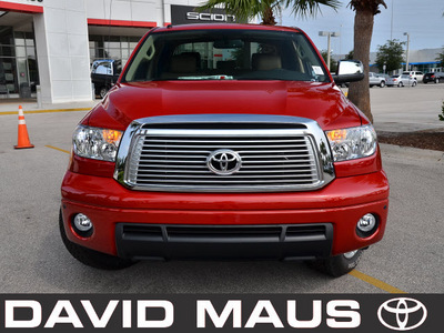 toyota tundra 2011 red limited flex fuel 8 cylinders 4 wheel drive automatic 32771
