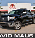 toyota tundra 2011 black limited gasoline 8 cylinders 2 wheel drive automatic 32771